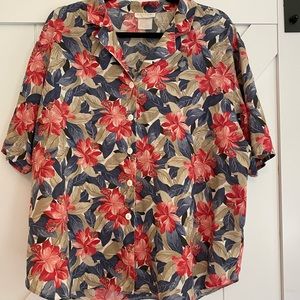 Vintage Hawaiian Shirt D.K. Gold by Donnkenny XL